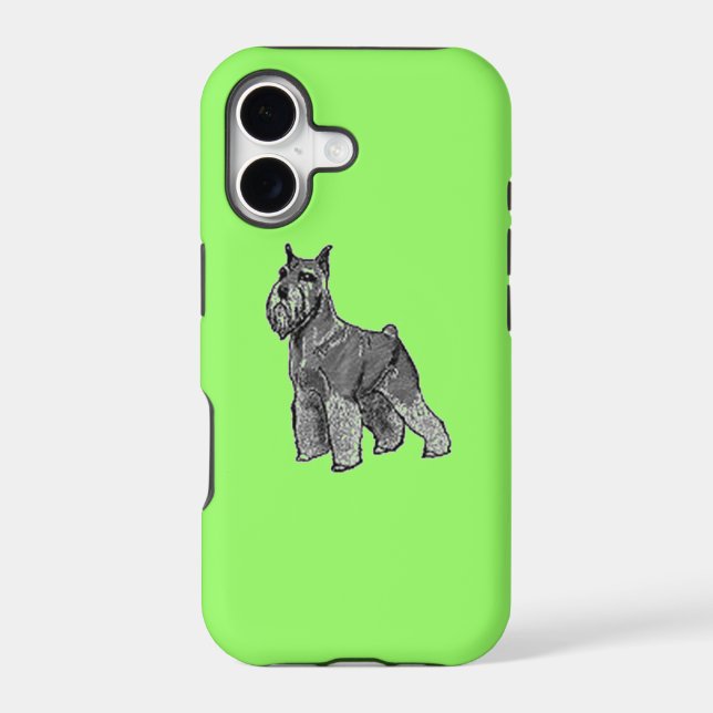 Schnauzer Iphone Case (Back)