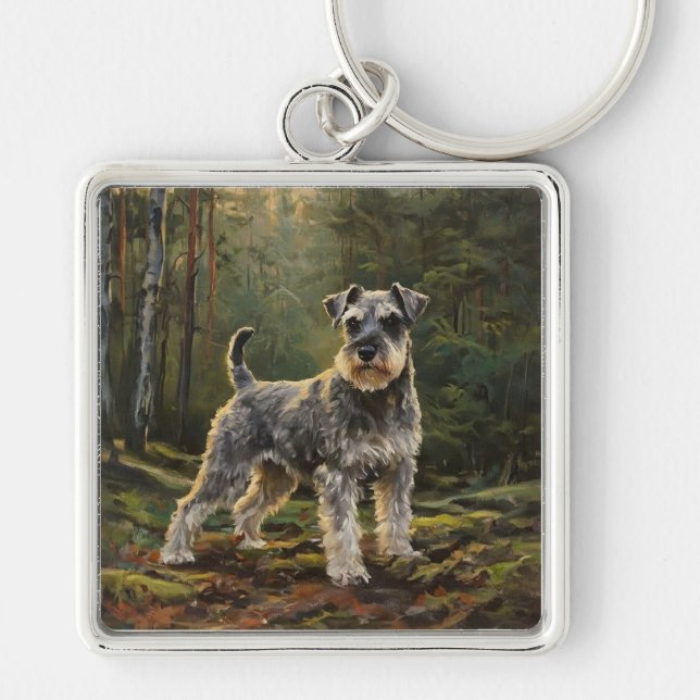 Schnauzer  keychain (Front)