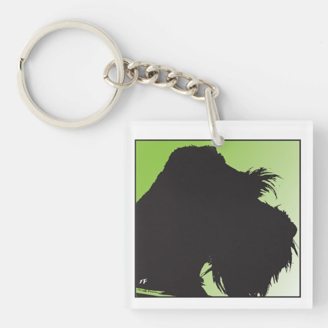 Schnauzer Keychain (Front)