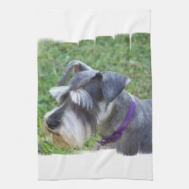 Schnauzer Kitchen Towel (Vertical)