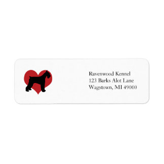 Schnauzer Label