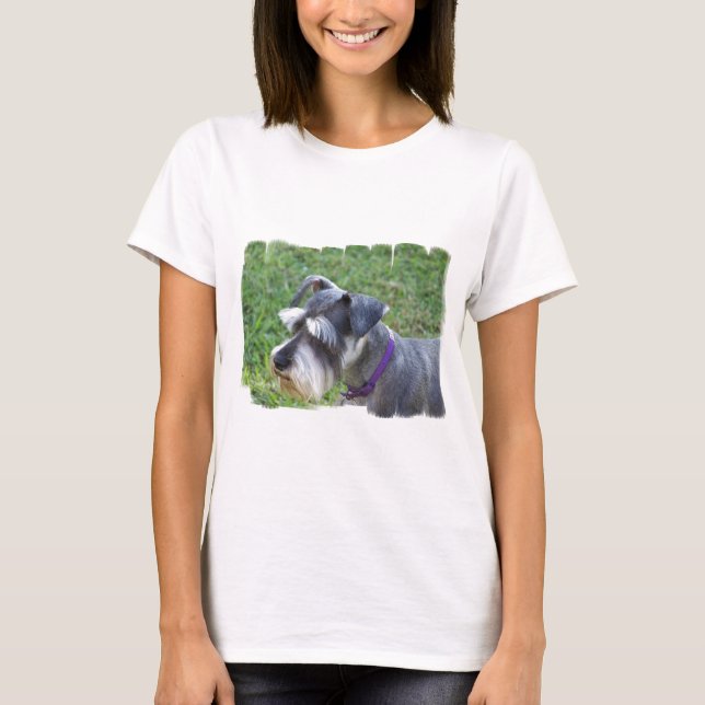 Schnauzer  Ladies T-Shirt (Front)