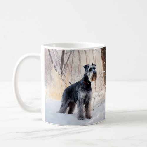 Schnauzer Let It Snow Christmas Coffee Mug