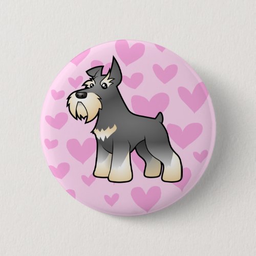 Schnauzer Love Button