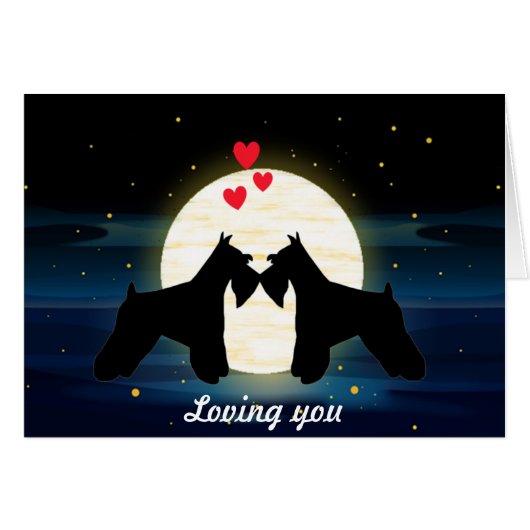 Schnauzer Love Cards (Front Horizontal)
