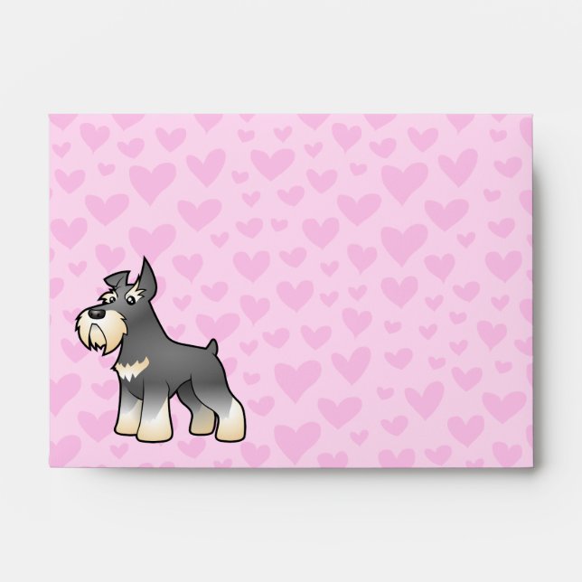 Schnauzer Love Envelope (Front)