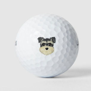 Schnauzer lover gifts golf balls