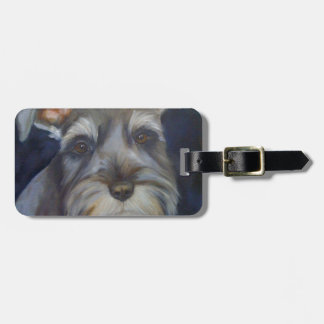 Schnauzer Luggage Tag