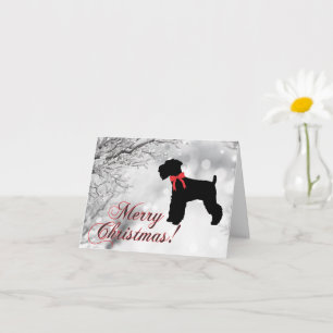 Schnauzer Merry Christmas Card