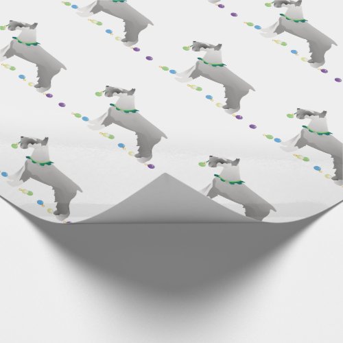 Schnauzer Merry Christmas Design Wrapping Paper