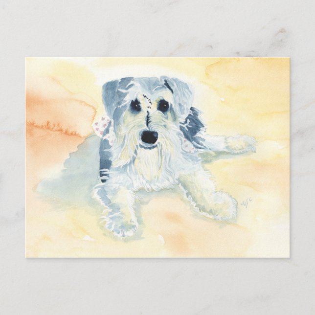Schnauzer Mia Postcard (Front)
