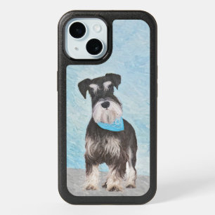 Schnauzer (Miniature) Painting - Cute Original Dog iPhone 15 Case