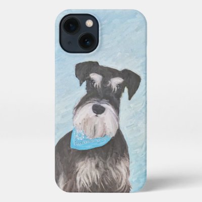 Schnauzer (Miniature) Painting - Cute Original Dog iPhone 13 Case