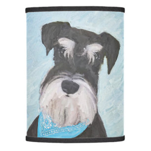 Schnauzer (Miniature) Painting - Cute Original Dog Lamp Shade