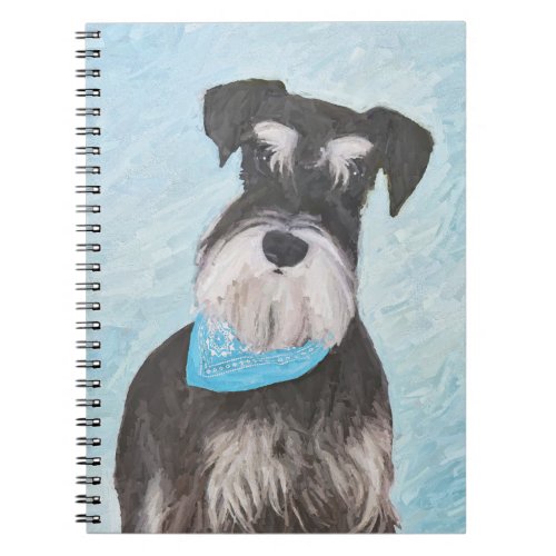 Schnauzer Miniature Painting _ Cute Original Dog Notebook