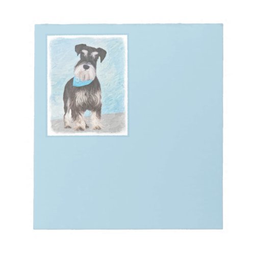 Schnauzer Miniature Painting _ Cute Original Dog Notepad