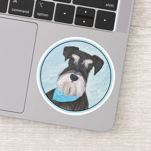 Schnauzer Miniature Painting _ Cute Original Dog Sticker
