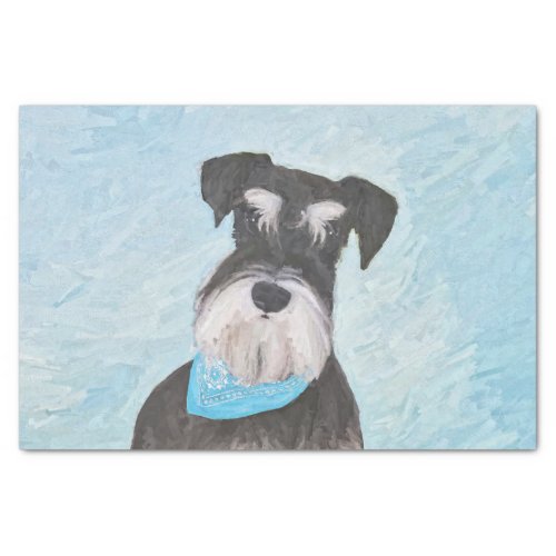 Schnauzer Miniature Painting _ Cute Original Dog Tissue Paper