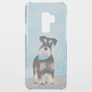 Schnauzer (Miniature) Painting - Cute Original Dog Uncommon Samsung Galaxy S9 Plus Case