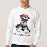 Schnauzer Mom Bandana Womens Schnauzer Dog Sweatshirt
