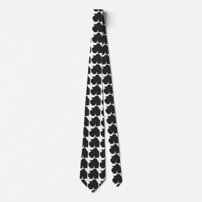 Schnauzer Neck Tie (Front)