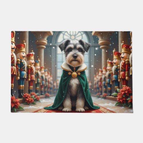 Schnauzer Nutcracker Kingdom Art Doormat