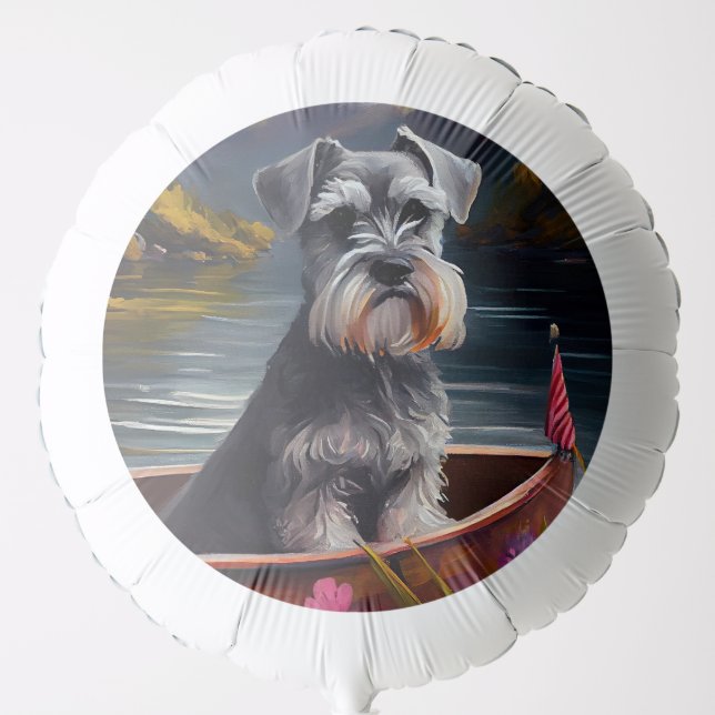 Schnauzer on a Paddle: A Scenic Adventure Balloon (Front)