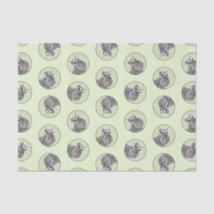 Schnauzer Painting Giant Standard Cropped Dog Art Tissue Paper