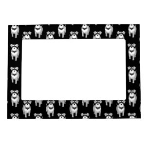 Schnauzer Pattern Magnetic Frame