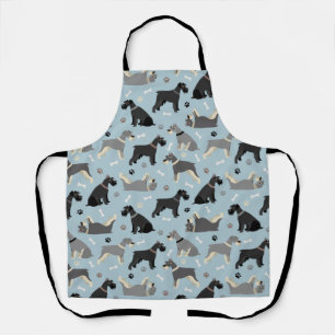 Schnauzer Paws and Bones Apron