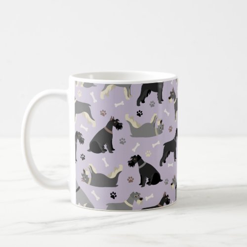 Schnauzer Paws and Bones Coffee Mug