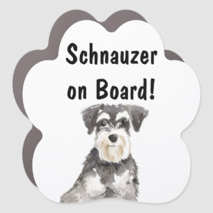 Schnauzer Personalized Car Bumper Magnet