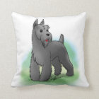 schnauzer plush pillow