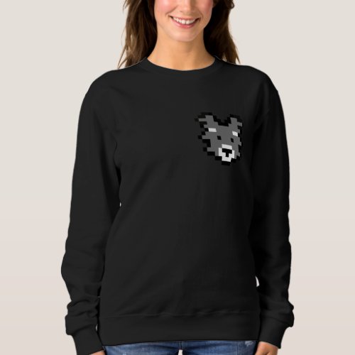 Schnauzer Pocket Pixel Art Sweatshirt