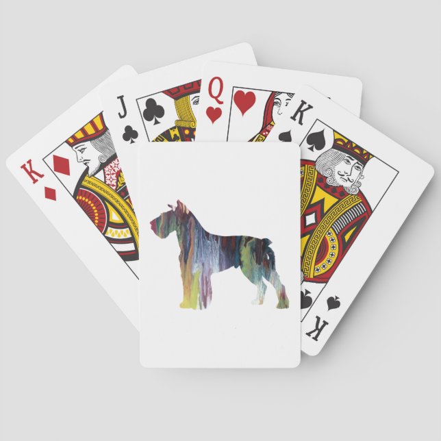 Schnauzer Poker Cards (Back)