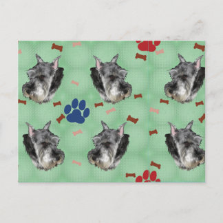 Schnauzer Portrait Postcard