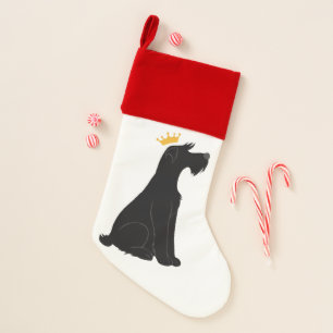 Schnauzer Prince Christmas Stocking