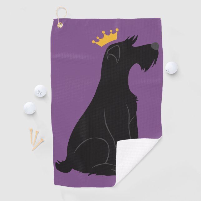 Schnauzer Prince Golf Towel (InSitu)