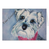 SCHNAUZER PUPPY CARD (Front Horizontal)