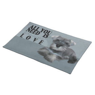 Schnauzer Puppy Placemat