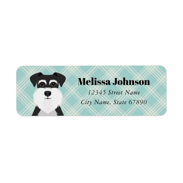 Schnauzer Return Address Labels (Front)