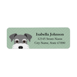 Schnauzer Return Address Labels