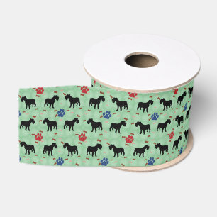 Schnauzer Shadow Grosgrain Ribbon