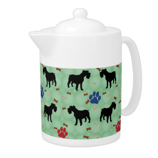Schnauzer Shadow Teapot