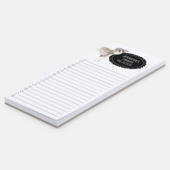 Schnauzer Shopping List Magnetic Notepad | Zazzle