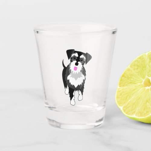 Schnauzer  shot glass