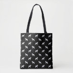 Schnauzer silhoeutte tote bag - dog design