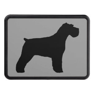 Schnauzer Silhouette (Natural Ears) Hitch Cover