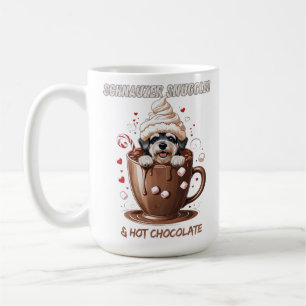 Schnauzer Snuggles & Hot Chocolate Coffee Mug