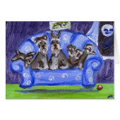 schnauzer sofa family (Front Horizontal)